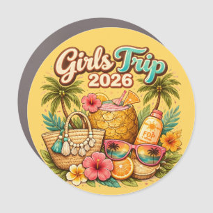 Girls Cruise Decor Door Personalized Magnet