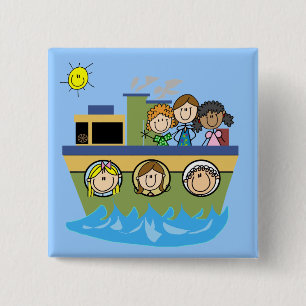 Girls Cruise Pinback Button