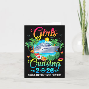 Girls cruising 2026 making memories sisters cruise card