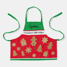 Girl's Custom Gingerbread All-Over Print Apron