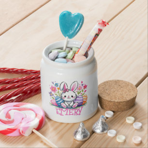 Girls Custom Name Easter Gift Candy Jar
