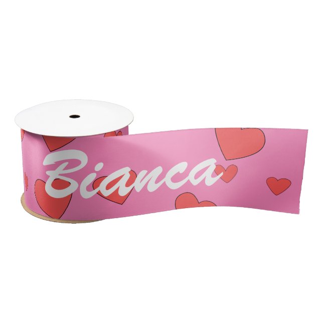 Girls Custom Name For Gift Wrapping Satin Ribbon (Spool)