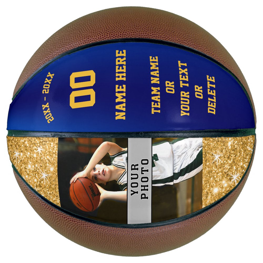 Disover Girls Custom Printed Basketballs Your Photo, Text