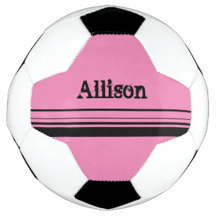 Girls Customized Pink Soccer Ball