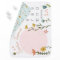 Girls Cute and Elegant Pink Floral Milestone