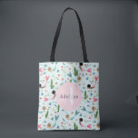 Girls Cute and Magical Mermaid Ocean Kids Tote Bag<br><div class="desc">This cute,  whimsical,  and magical kids tote bag features a mermaid ocean pattern,  with mermaids,  fish,  crabs,  and seaweed. The blanket can be personalized with your girls name and monogram in an elegant and girly pink. The perfect gift for any mermaid enthusiast!</div>