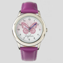 Girls Cute and Whimsical Butterfly Kids Watch