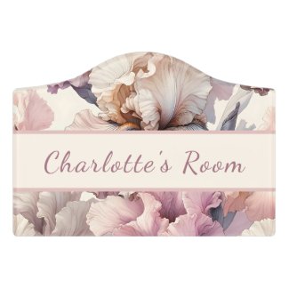 Girls Cute Blush Pink Flowers Pattern Kids Room