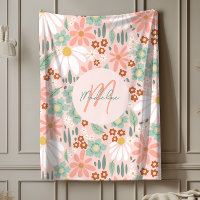 Girls Cute Chic Pink Daisy Wildflower