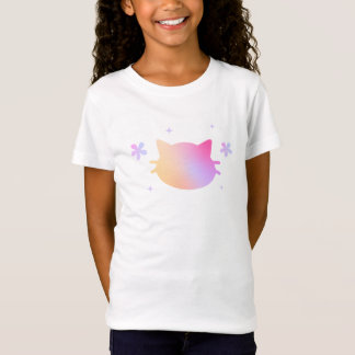 Girls Cute Colorful Cat T-Shirt