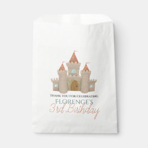 Girls Cute Fairytale Castle Kids Birthday Favor Bag