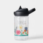Girls Cute Floral Bee Kids School Water Bottle<br><div class="desc">This whimsical and cute kids floral water bottle design features unique bee and flower illustration,  with room for you to add your girls name in beautiful typography. The perfect floral botanical back-to-school gift for your child.</div>