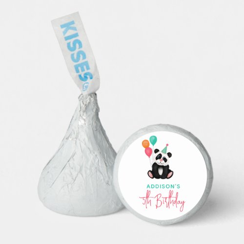 Girls Cute Jungle Panda Bear Kids Birthday Hersheys Kisses