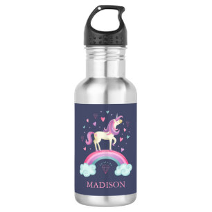 Girls Cute Magical Rainbow Unicorn Stainless Steel Water Bottle