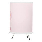 Girls Cute Pink Floral Deer & Flowers Kids Nursery Tripod Lamp (Right)