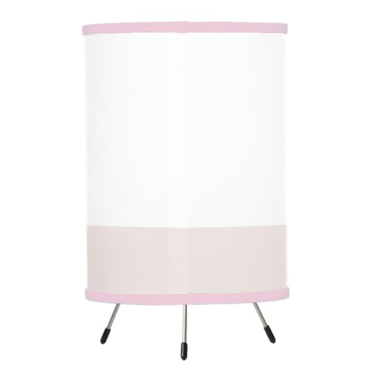 Girls Cute Pink Princess Castle Personalized Name Tripod Lamp (Back)