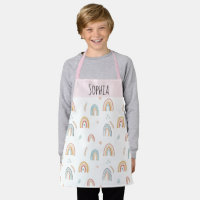 Boho Rainbow Personalized Kids Aprons