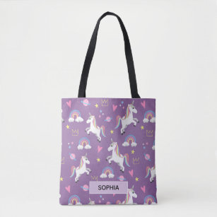 Cute Tote Bag Unicorn, Clothing and Apparel