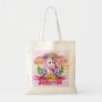 Girls Cute Purple Unicorn Rainbow Custom Name     Tote Bag