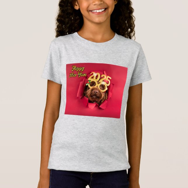 Girls Cute Springer Spaniel Dog Kids T-Shirt 2025 (Front)