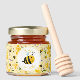 Girls Cute Summer First Bee Day 1st Birthday Honey Jar Favors