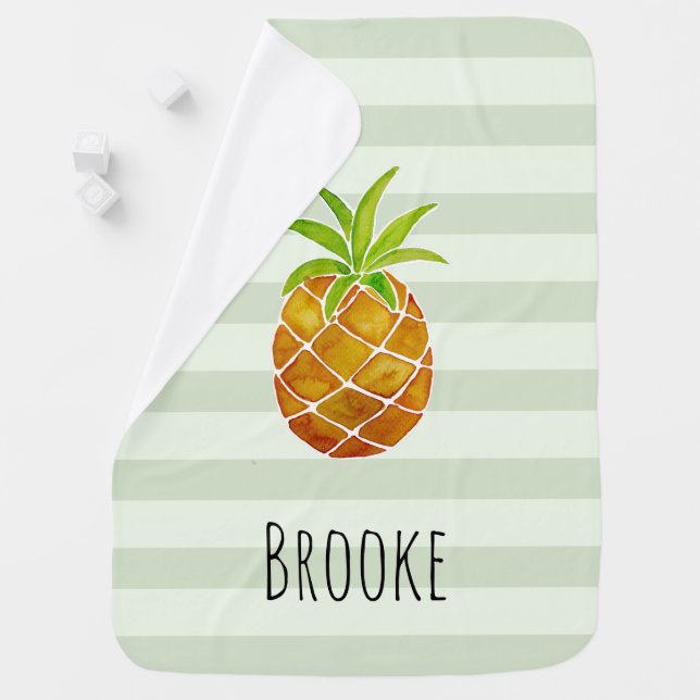 Pineapple baby blanket sales