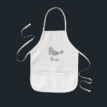 Girls Cute Under the Sea Ocean Seal Kids' Apron<br><div class="desc">This cute and modern kids apron features an ocean seal illustration. There is also space on the shirt to add you own customisation: a name in whimsical typography. The perfect under the sea gift for any child or ocean enthusiast!</div>