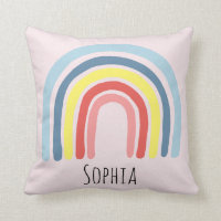 Girls Cute Whimsical Rainbow Cartoon and Name Kids