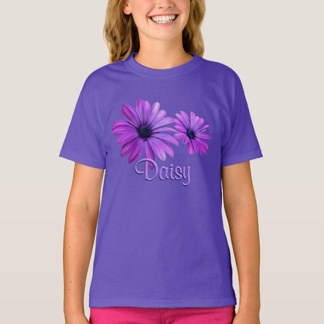 Girl's Daisy Hoodie Sweatshirt Custom Daisy Hoodie T-Shirt (Front)