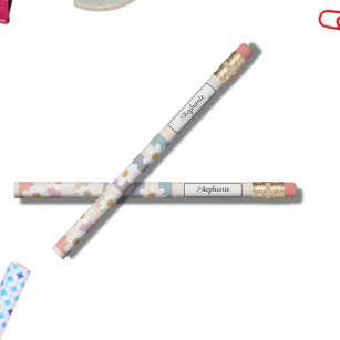 Floral Pencils | Set of Six Premium Wood Pencils with Decorative Flower  Themed Designs