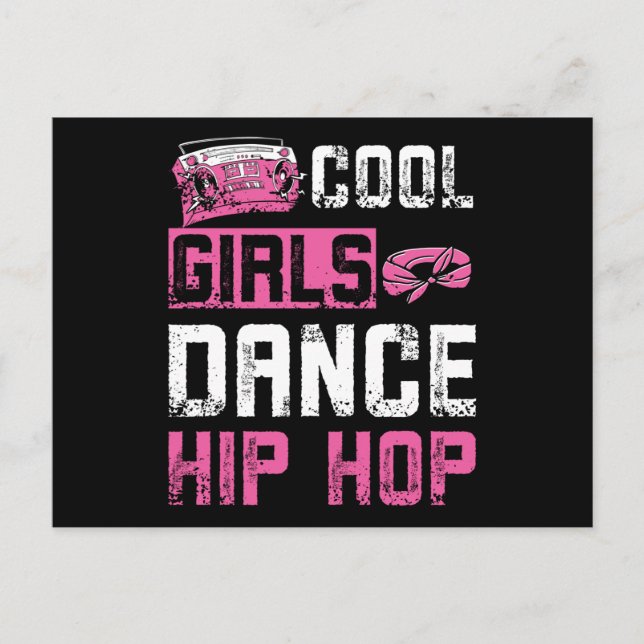 Girls Dance Hip Hop Postcard (Front)