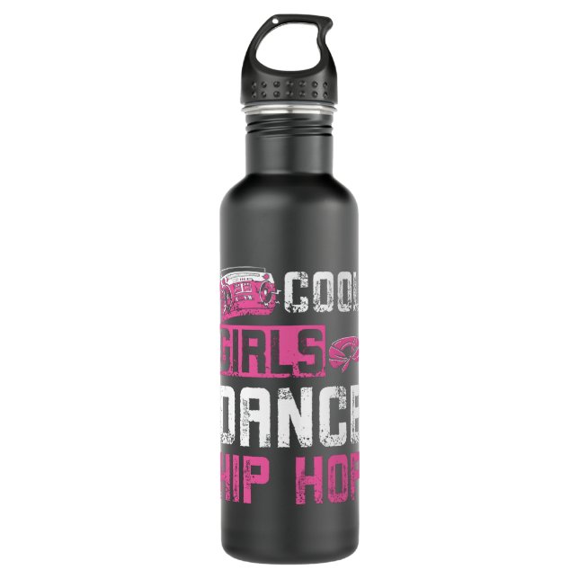 Girls Dance Hip Hop Stainless Steel Water Bottle (Front)