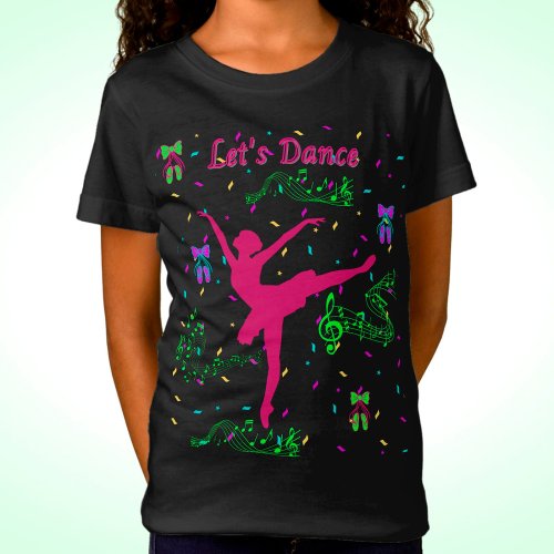 Girls Dance Musical Notes T_Shirt
