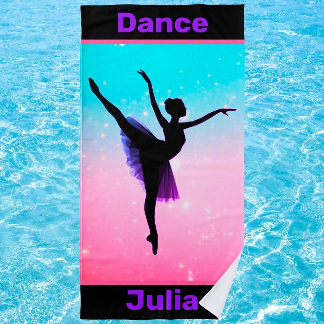 Girls Dance Pastel Beach Towel (Creator Uploaded)