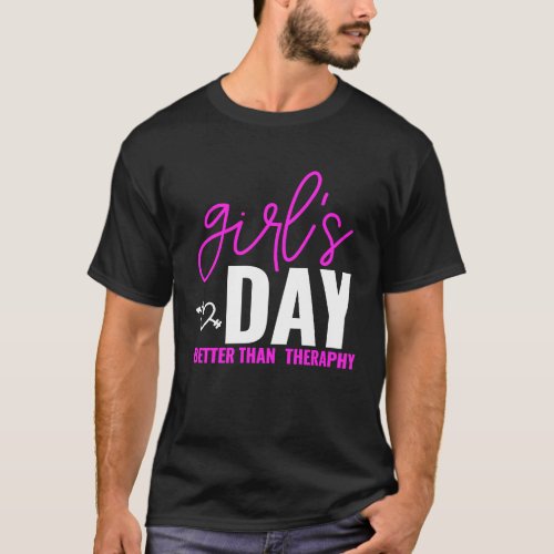 Girls Day Better than Therapy Matching Group BFF B T_Shirt
