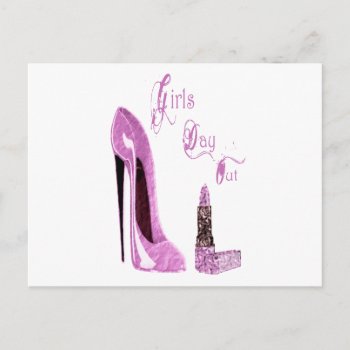 Girls' Day / Night Out Party Invitation Card by shoe_art at Zazzle