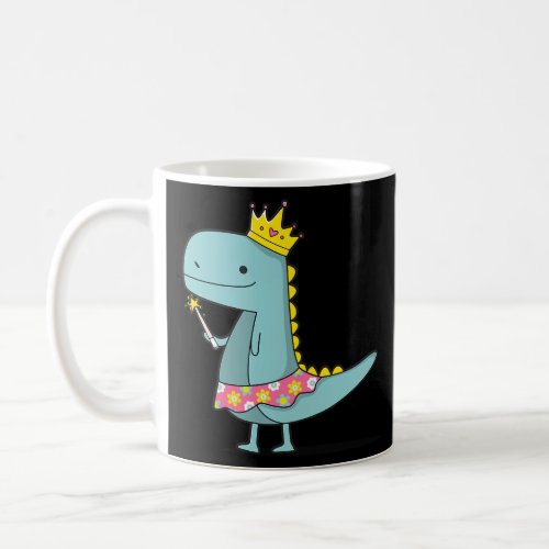 Girls Dinosaur Princess Art  Coffee Mug