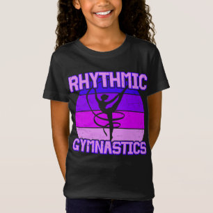Girls Distressed Rhythmic Gymnastics  T-Shirt