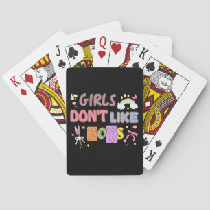 Girls Don't Like Boys Poker Cards