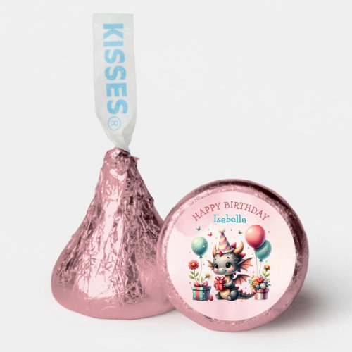 Girls Dragon Themed Birthday Party Hersheys Kisses