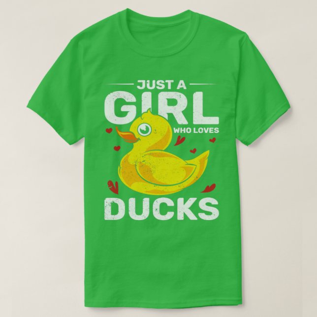 Girls Duckie Women Bath Duck Bath Toy Rubber Duck T-Shirt (Design Front)