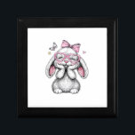 Girls Easter Cute Bunny Face Pink Easter Kids Todd Gift Box<br><div class="desc">Girls Easter Cute Bunny Face Pink Easter Kids Toddler Girls T-Shirt</div>