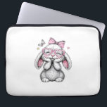 Girls Easter Cute Bunny Face Pink Easter Kids Todd Laptop Sleeve<br><div class="desc">Girls Easter Cute Bunny Face Pink Easter Kids Toddler Girls T-Shirt</div>