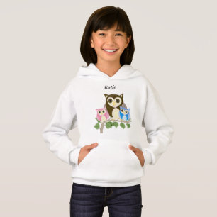 Girls editable Owl Hoodie