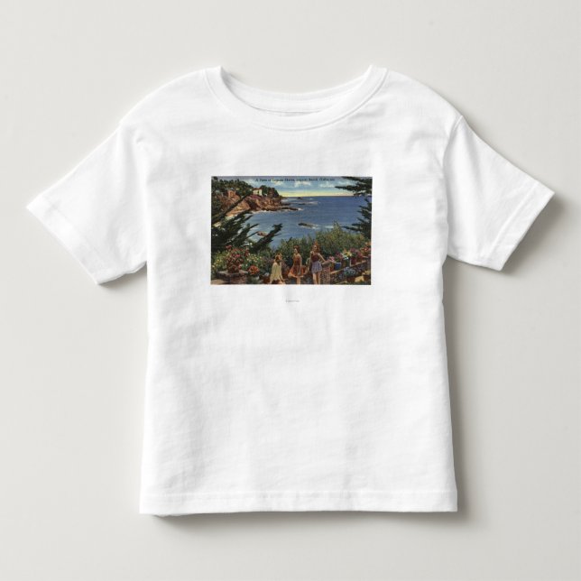 Girls Enjoying a Vista of Laguna Shores Toddler T-shirt (Front)