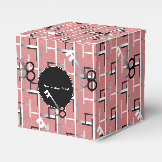 Girls Escape Party Supplies Favor Candy Box (Front Side)