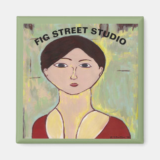 Girl's Face After Matisse Magnet
