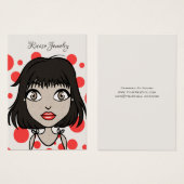 Girls Face Earring Background Craft (Front & Back)