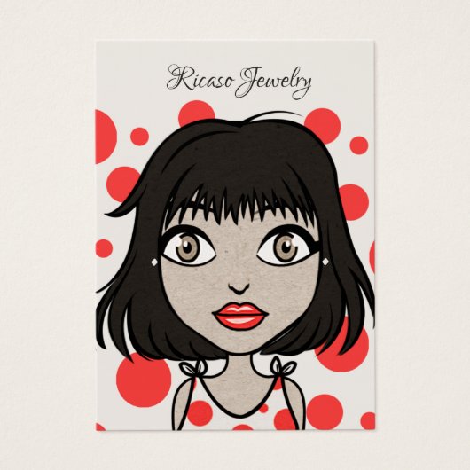 Girls Face Earring Background Craft (Front)