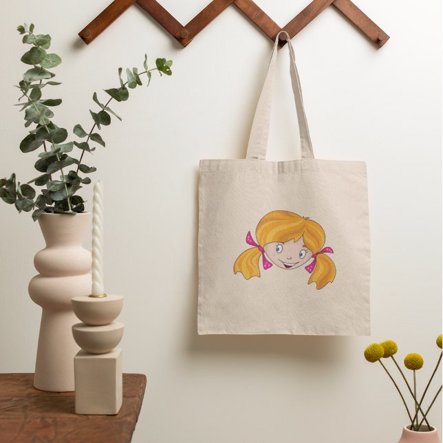 Girls Face Tote Bag (Creator Uploaded)